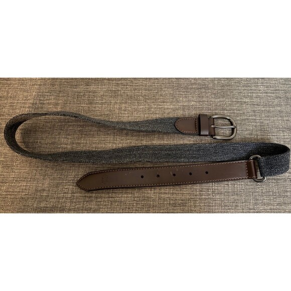 Men’s Nautica Voyage 83 Anchor Leather Stretch Belt size 38/95 - Picture 2 of 8
